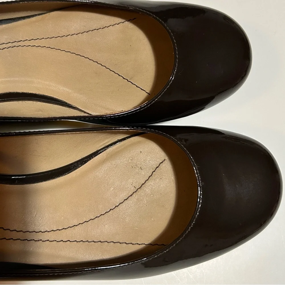 kate spade Black Patent Leather Ankle-Strap Platform Mary Janes